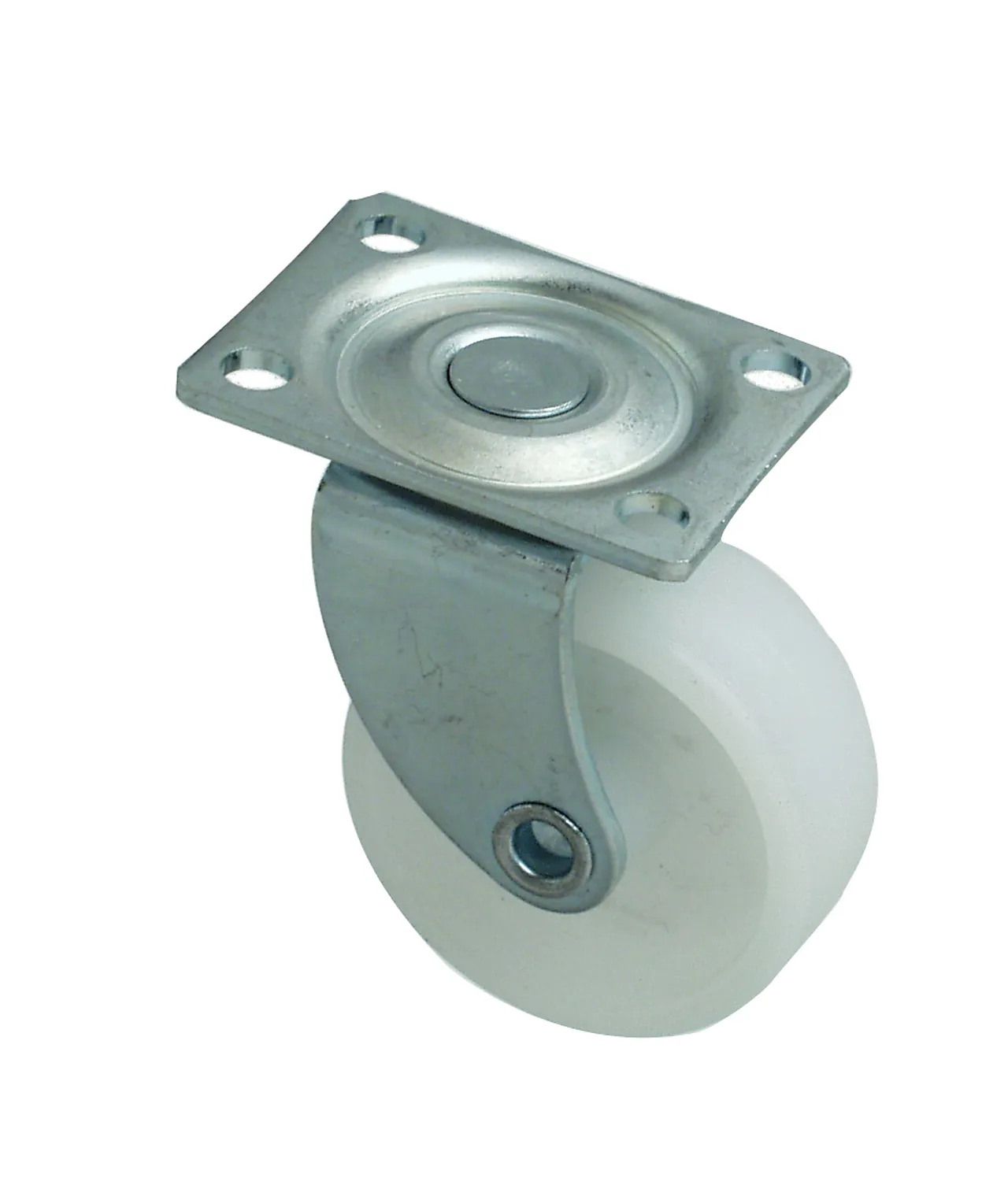 Møbelhjul ø 40 mm m/dreieplate hvit Møbelhjul ø 40 mm m/dreieplate hvit