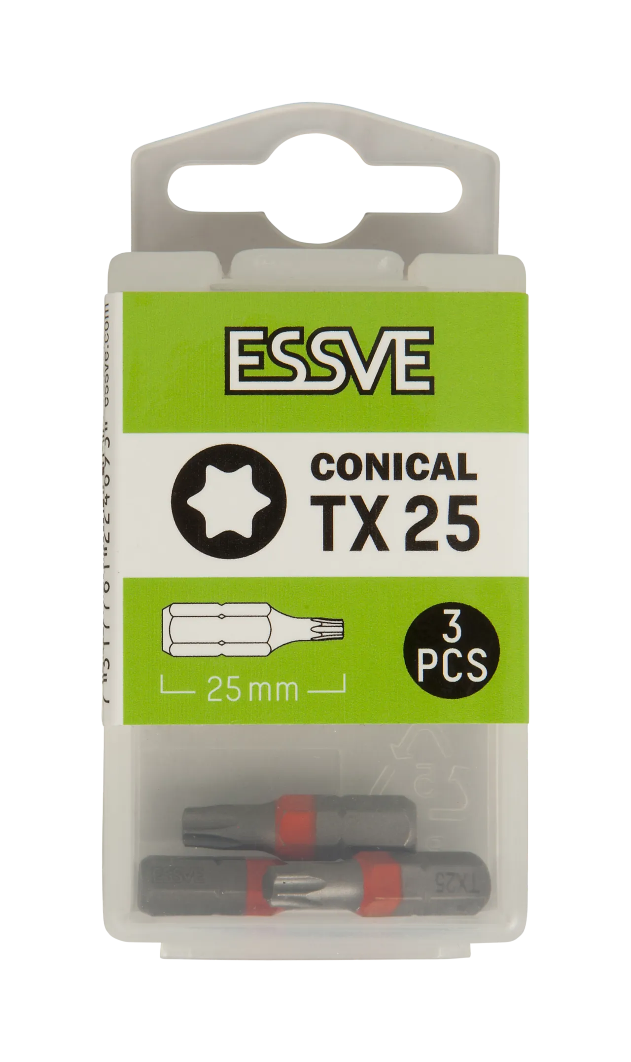 Bits tx25 25mm koniske a-3, orange fargemarkering null - null - 2 - Miniatyr