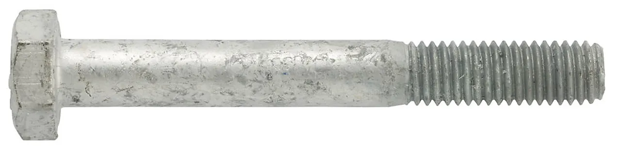 NKT sekskantskrue m10x100 varmeforzinket delgj a25