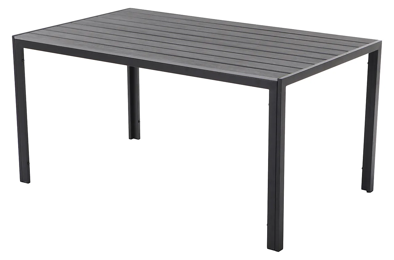 Hagebord alu/polywood 150x90cm grå Hagebord alu/polywood 150x90cm grå