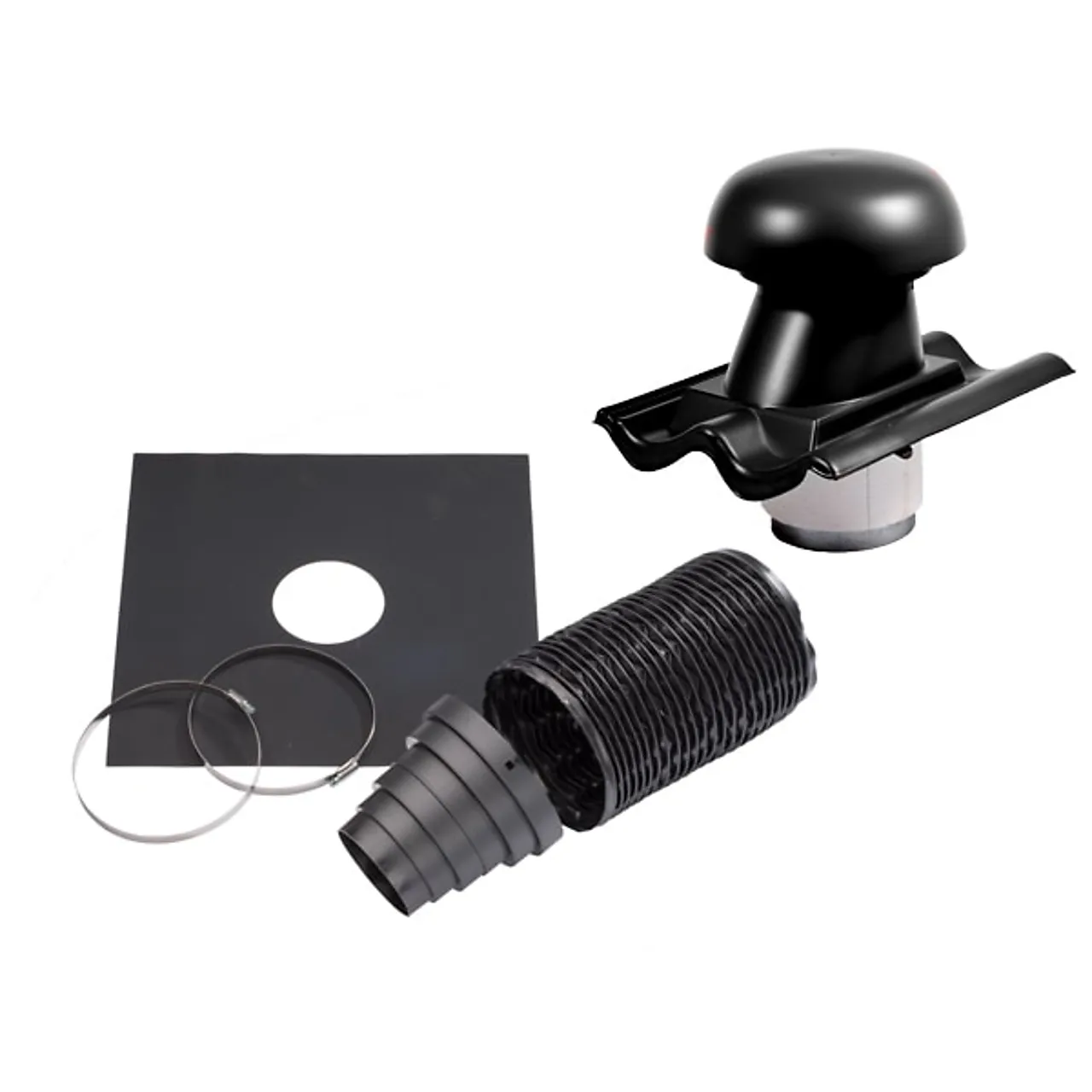 Takhatt pakke for ventilasjon dobbelkrum HV160 sort Takhatt pakke for ventilasjon dobbelkrum HV160 sort