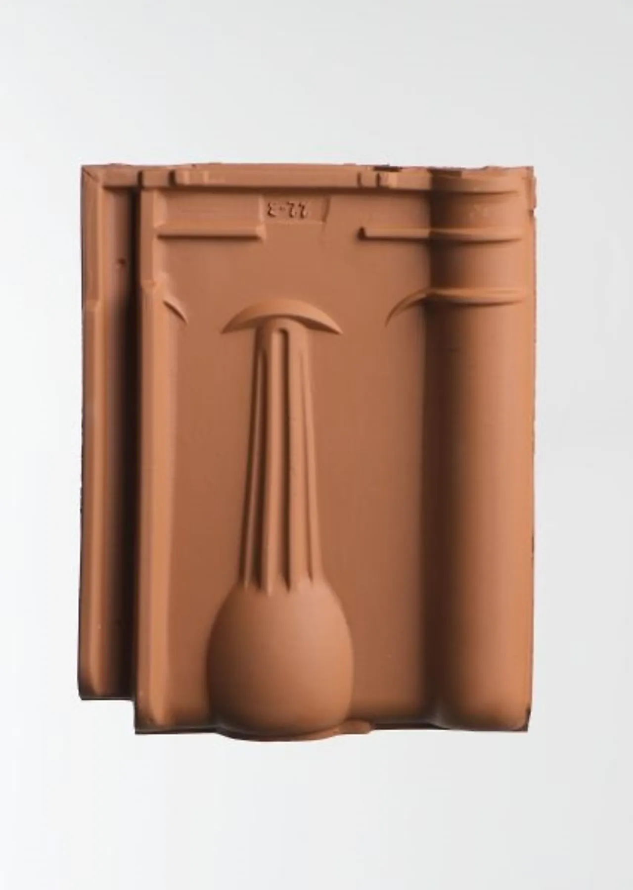 Takstein KDN Boulet naturell rød Takstein KDN Boulet naturell rød