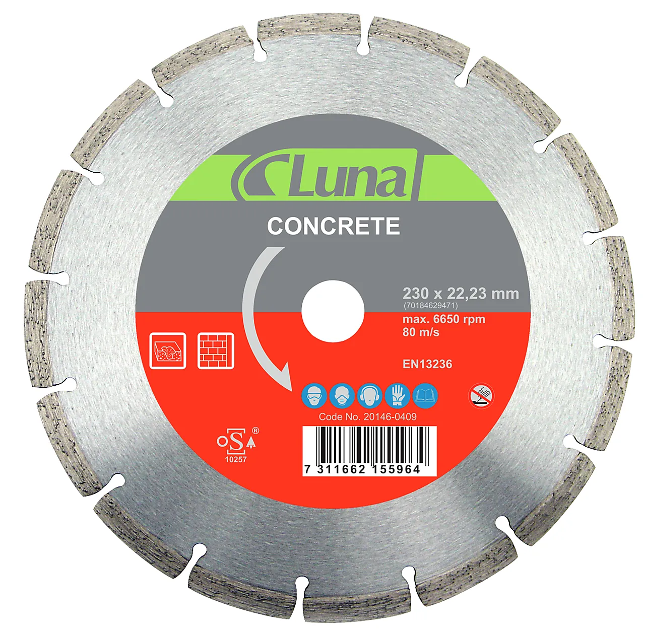 Diamantkappeskive 115x7x2,0x22