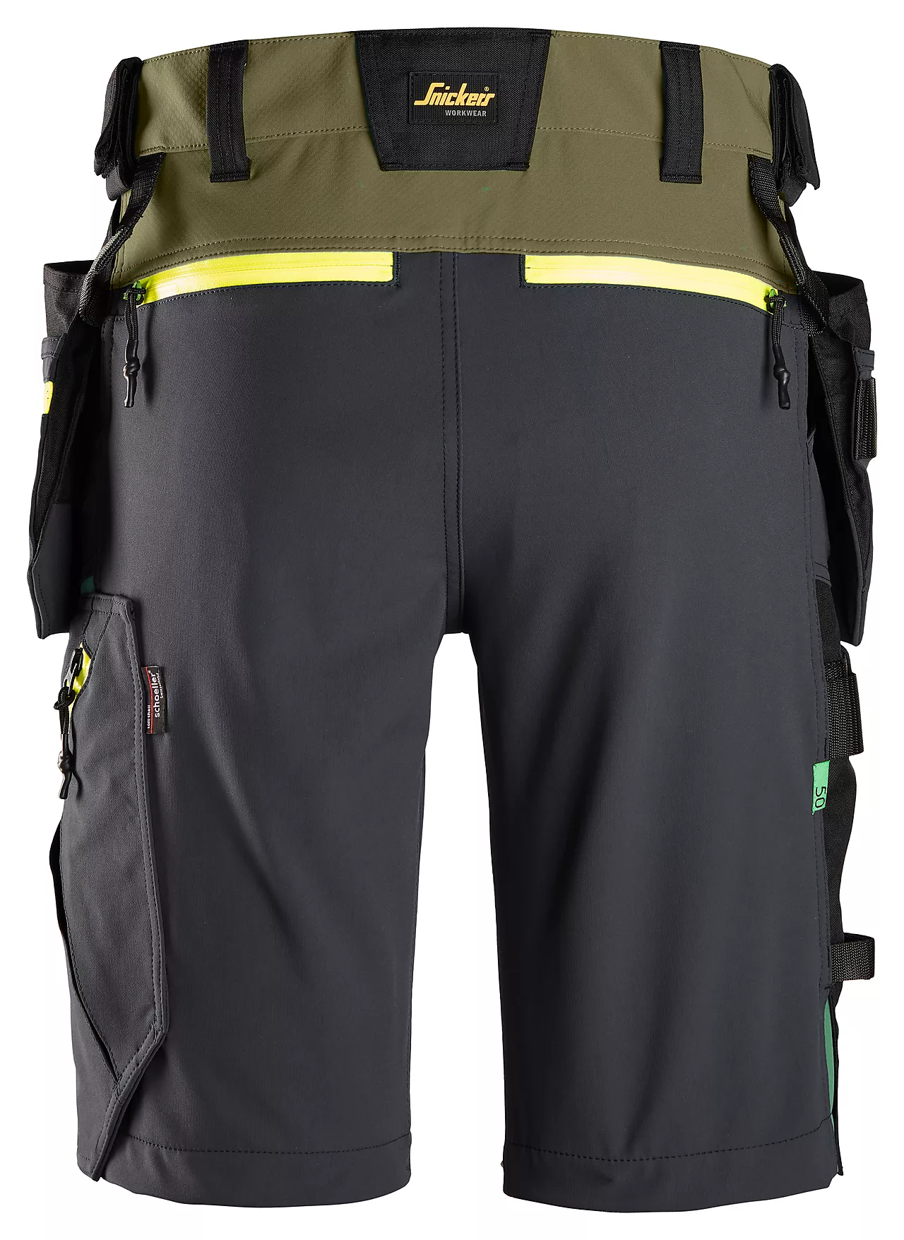 Shorts softshell 6140 grønn str 64 null - null - 2 - Miniatyr
