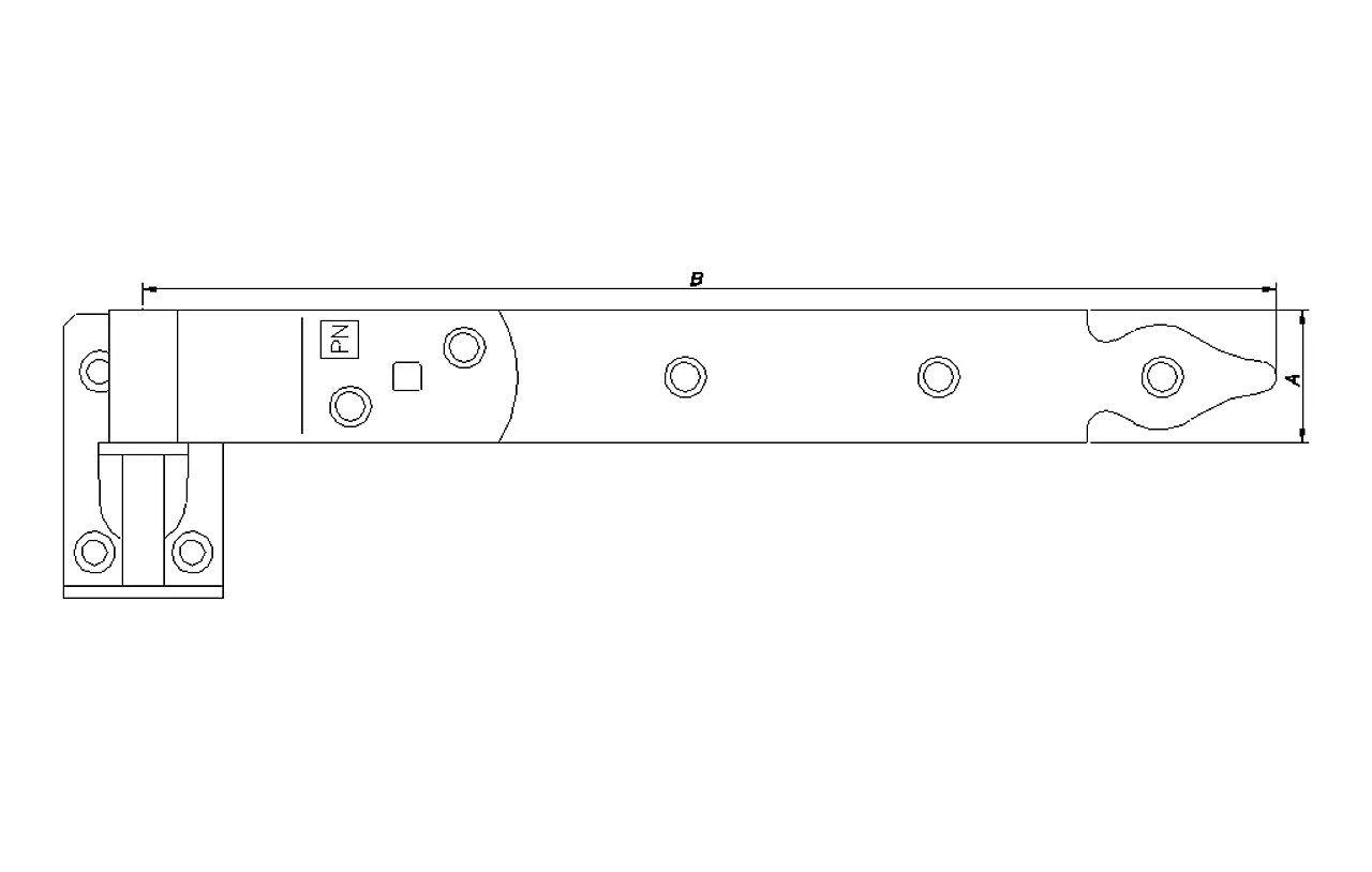 Stabelhengsler 400 mm 0109 set a 2 stk varmforzinket null - null - 2 - Miniatyr