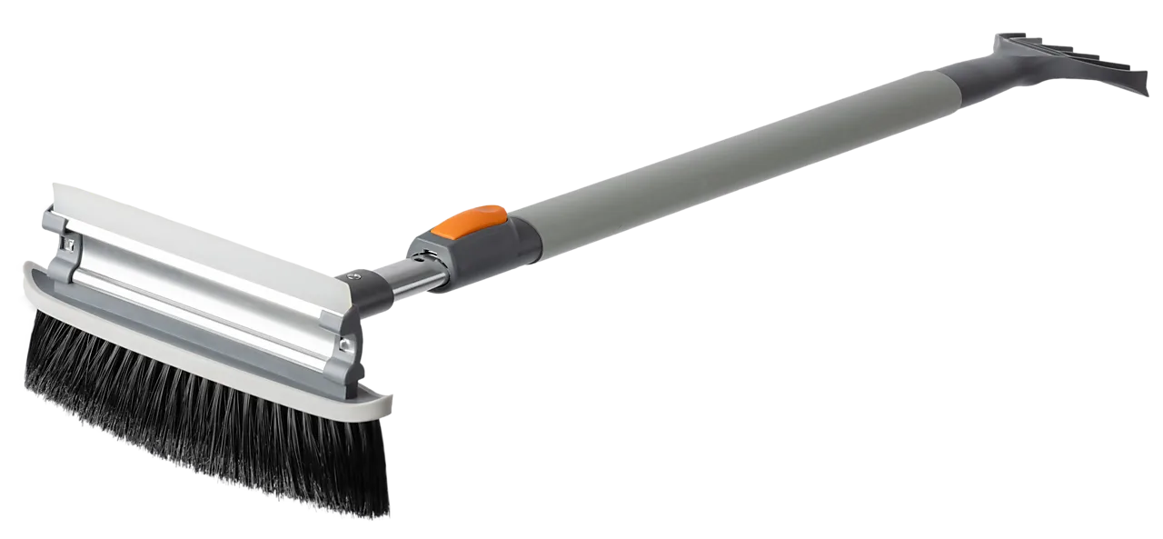 Snøkost med skrape justerbar