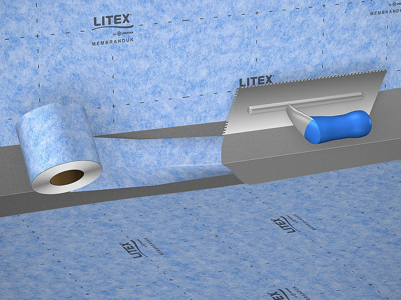 Litex tettebånd fleece md 15 m tettbånd for overgang gulv/vegg null - null - 2 - Miniatyr