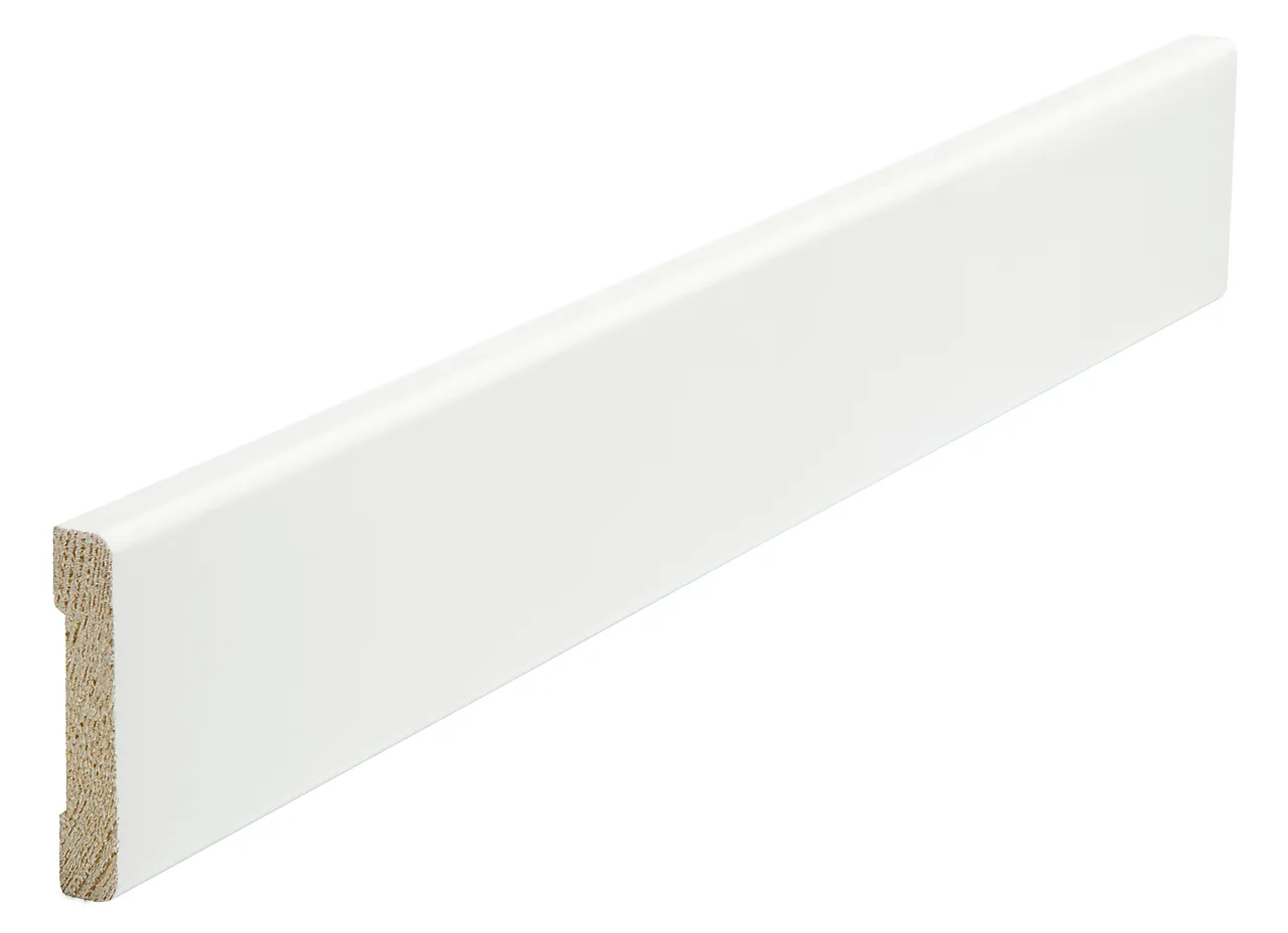 Brannmurlist furu hvit bomull S0502-Y 9x45x4400 mm null - null - 2 - Miniatyr