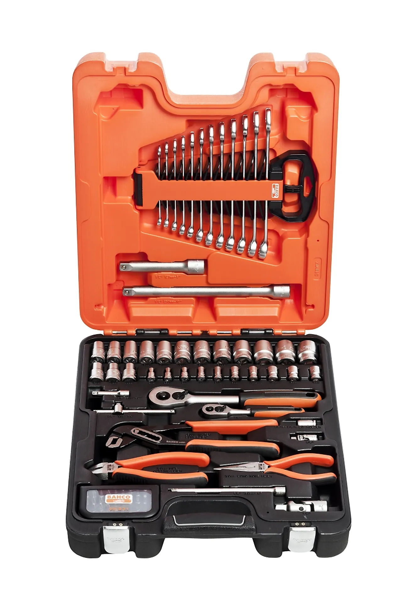 Pipesett 81 deler med tenger s81mix  bahco