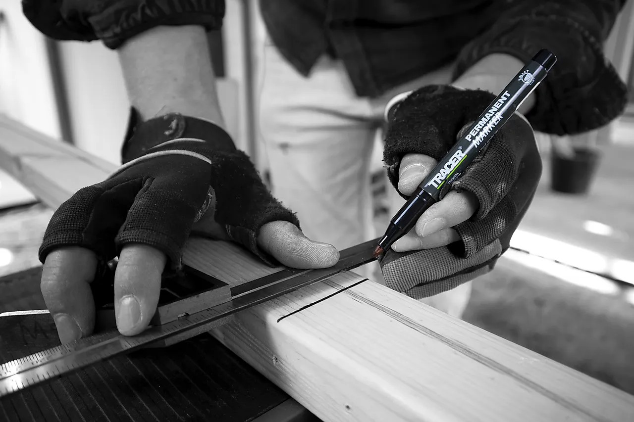 Tracer permanent constr marker 1stk null - null - 3 - Miniatyr