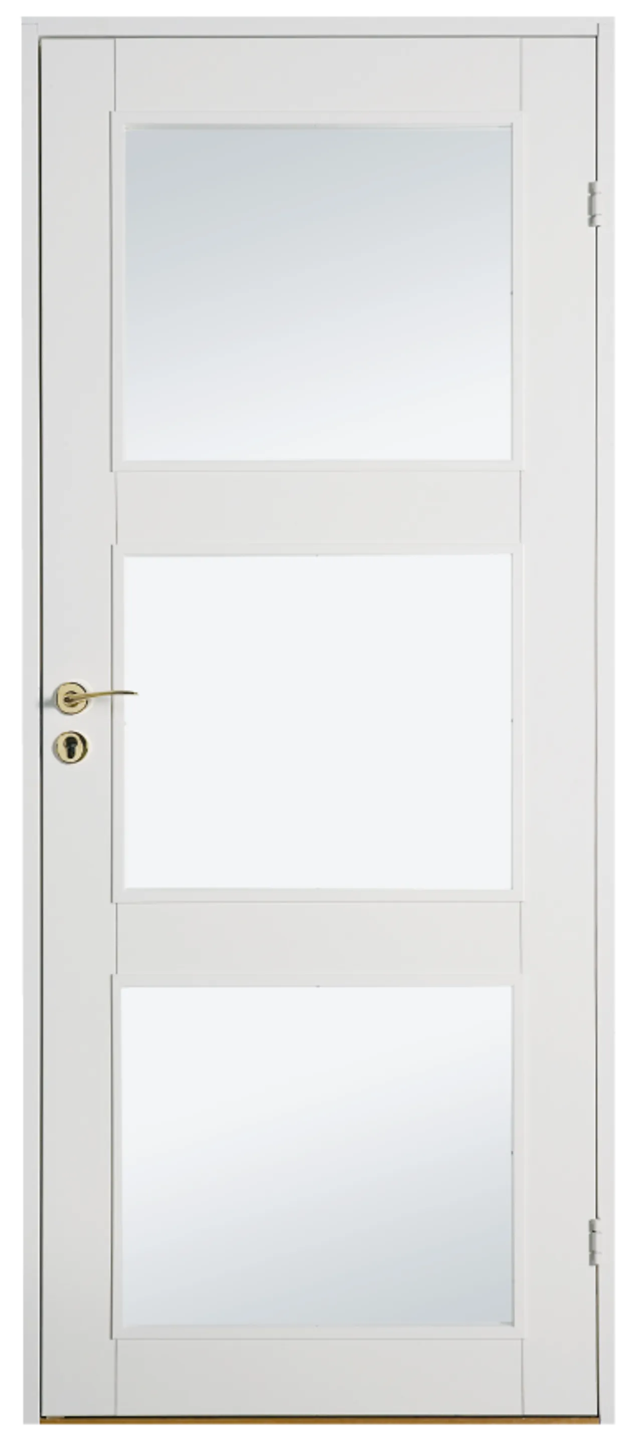 DØRBL CONTUR HVIT 3 GLASS 9X21 UTEN KARM DØRBL CONTUR HVIT 3 GLASS 9X21 UTEN KARM