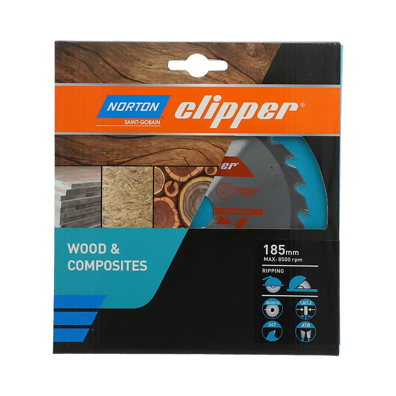 Sirkelsagblad til tre 185x1,8/1,2x20 mm null - null - 2 - Miniatyr