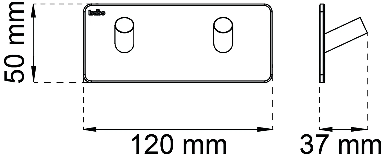 Krok dobbel edge sort sb baderomsserie edge selvklebende null - null - 2 - Miniatyr