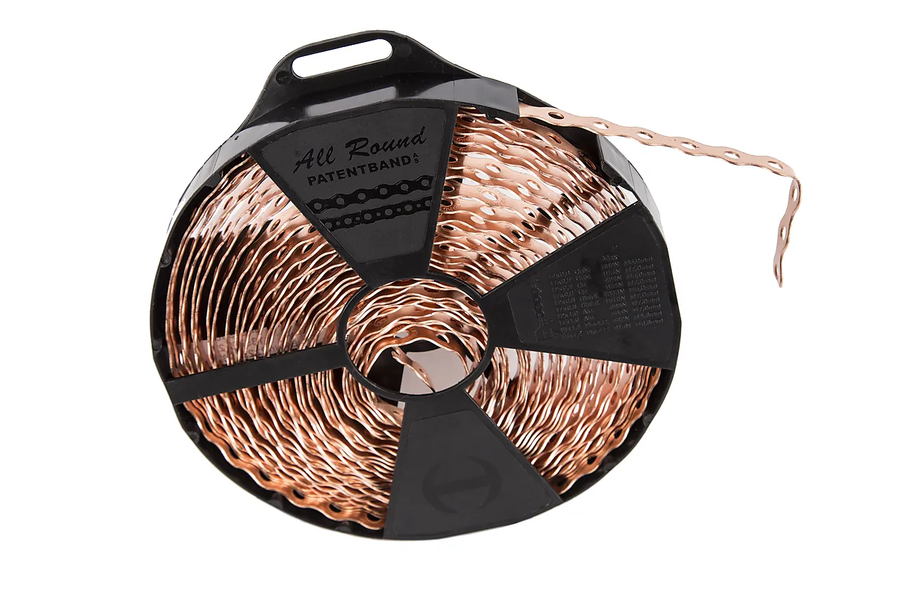 Patentband ar 12mm kobber rull 10m