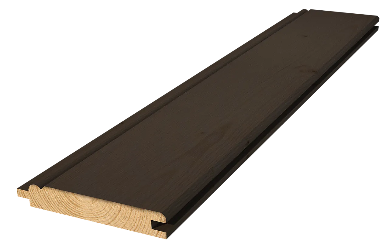 Gran 19x145 sveitser estaff syn heftig grunnet og beiset ett strøk