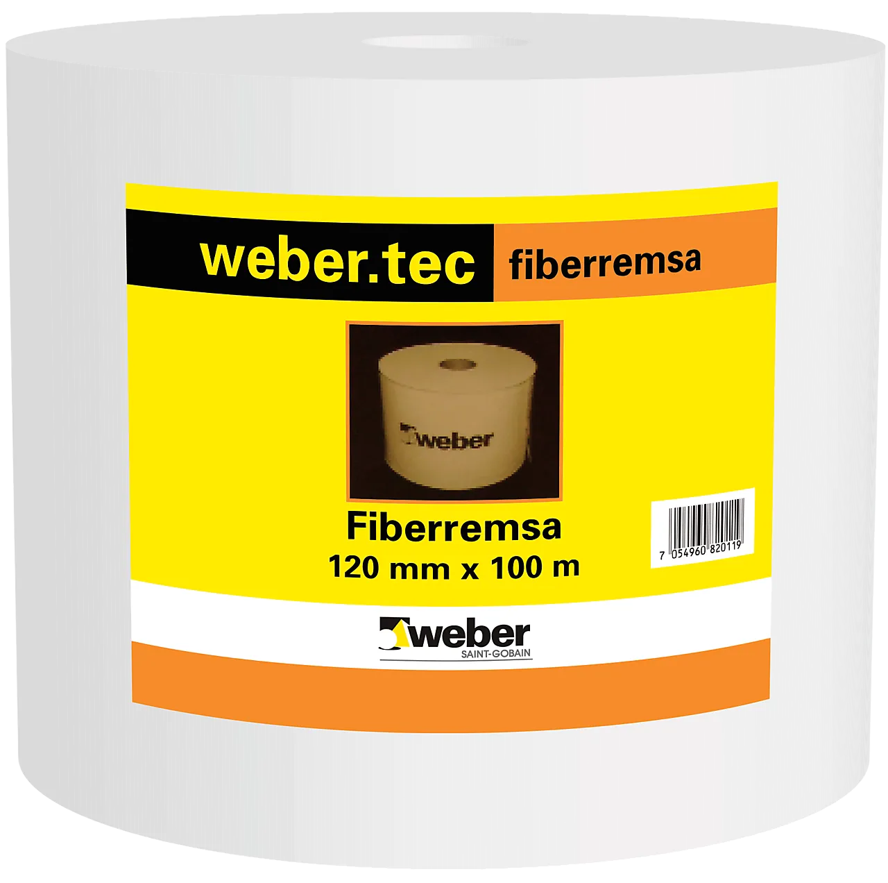 Webertec fiberstrip 120mmx25m remse