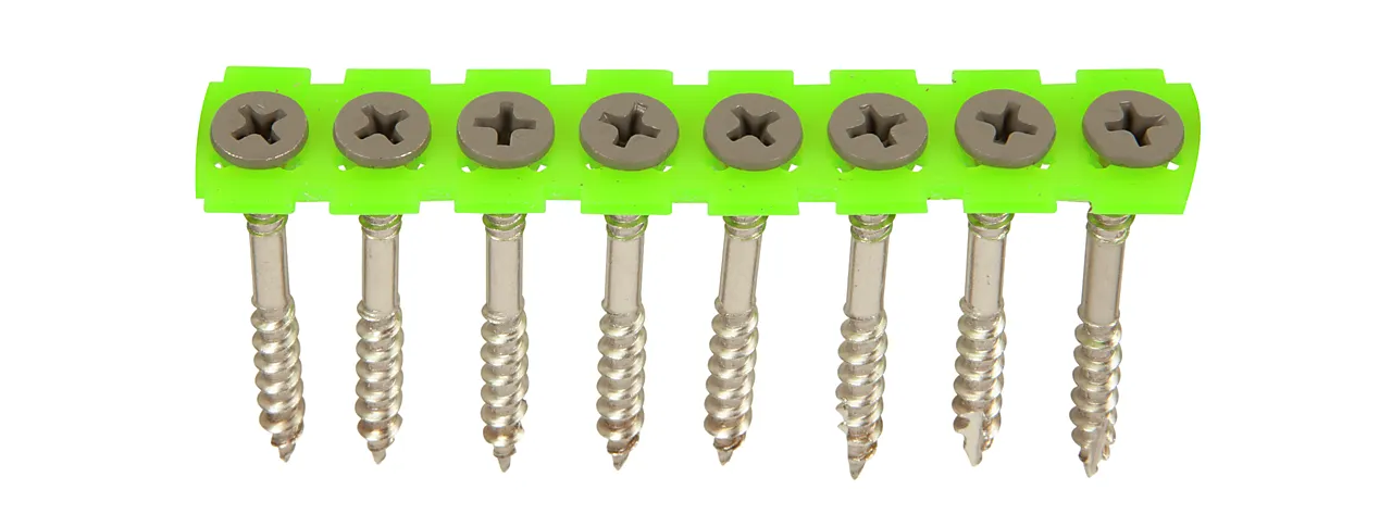 Fasadeskrue b l.grå 4,4x45 a4 -1000 båndet med senkhode a4 syrefast