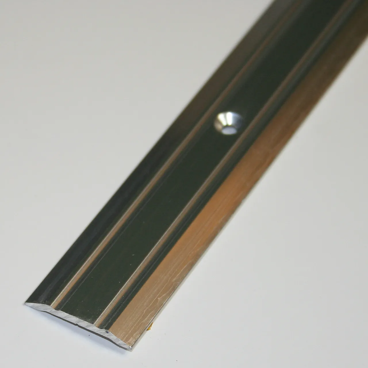 Overgangslist nr. 1 25 mm sølv eloksert 1 meter borret m/skruer