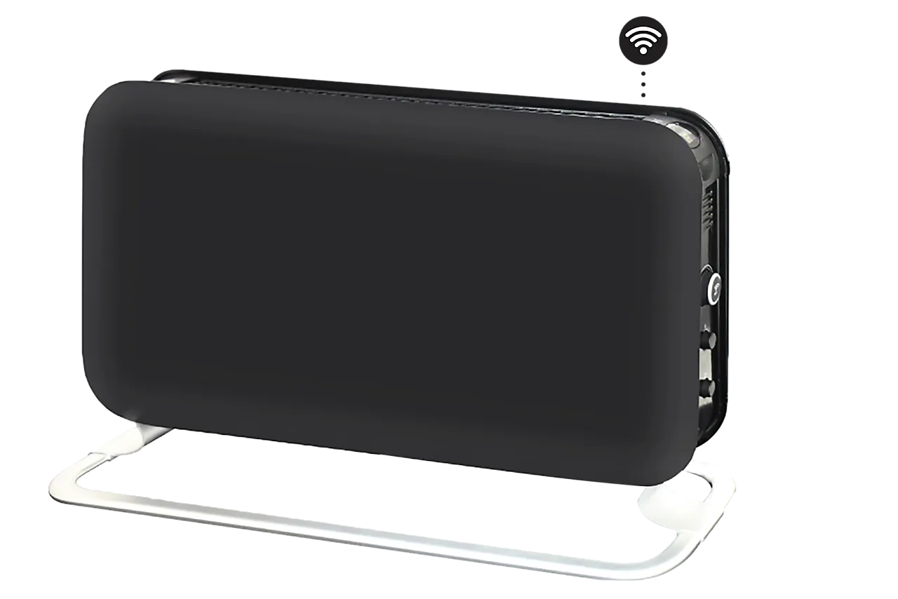 Gulvovn med WiFi 1200W sort null - null - 2 - Miniatyr