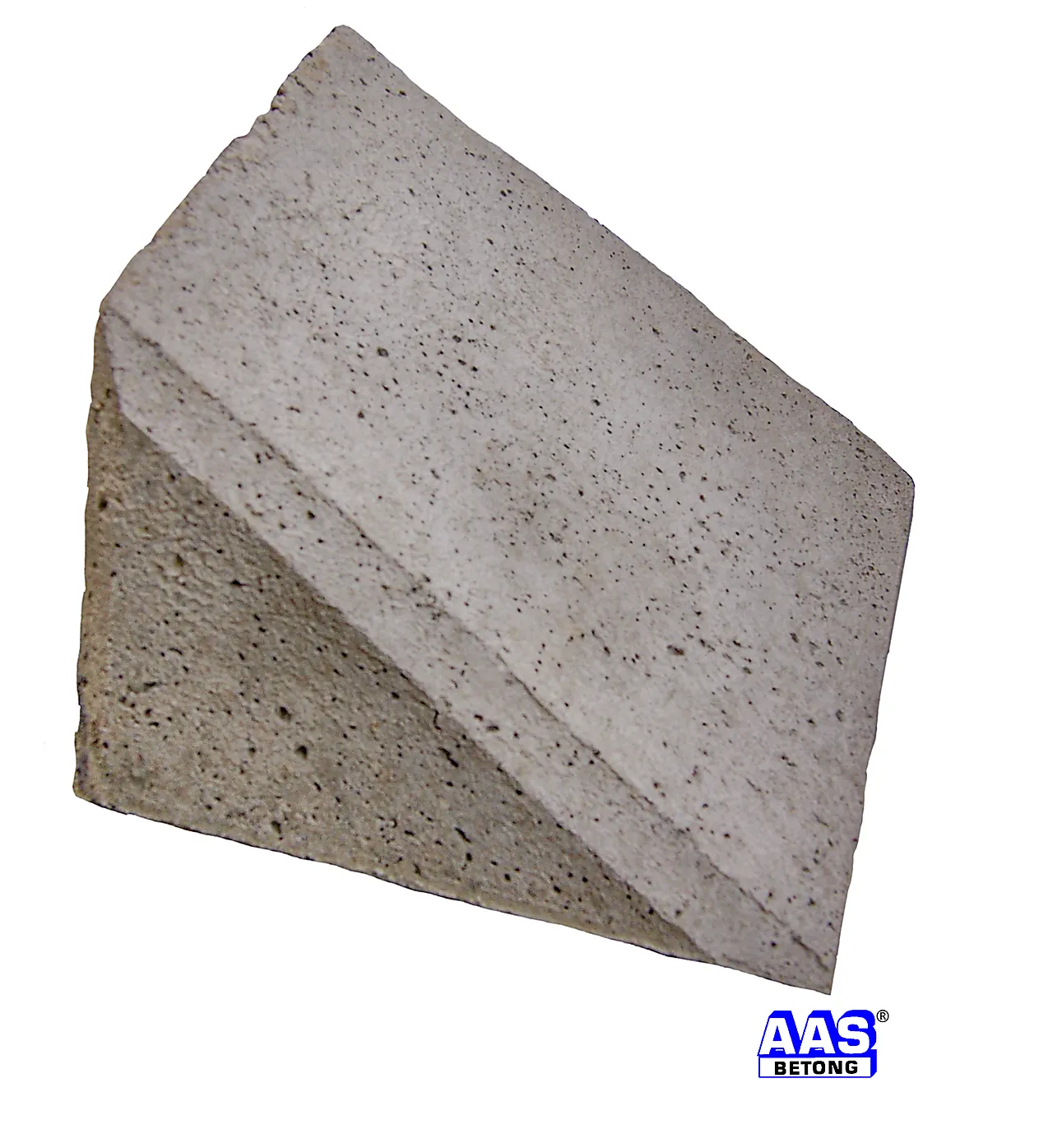 St.mur mini glat grå skrå avsl/ende