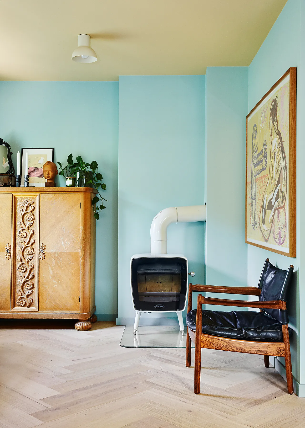 Tregulv herdet eik Alda lys fiskebein