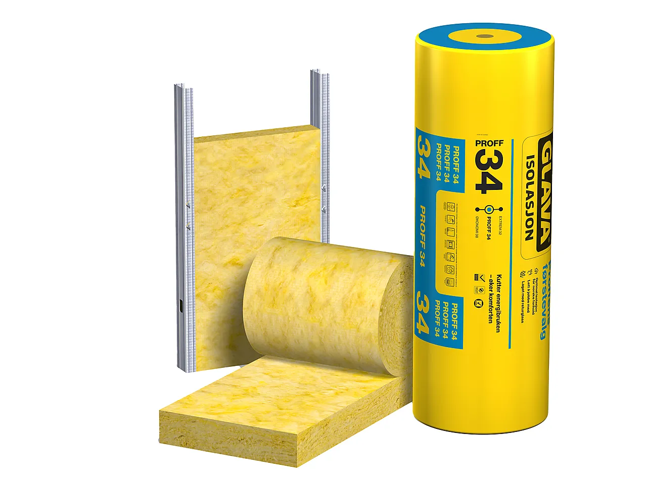 Glava proff 34 stålst rull 50mm 50 x 910 x 9200mm 1 stk 8,37 m2/pk