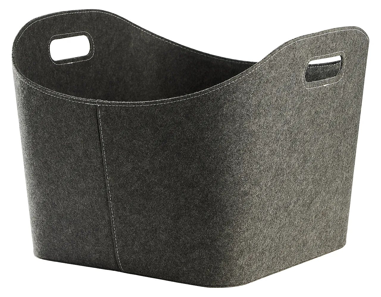 Vedkurv grå filt