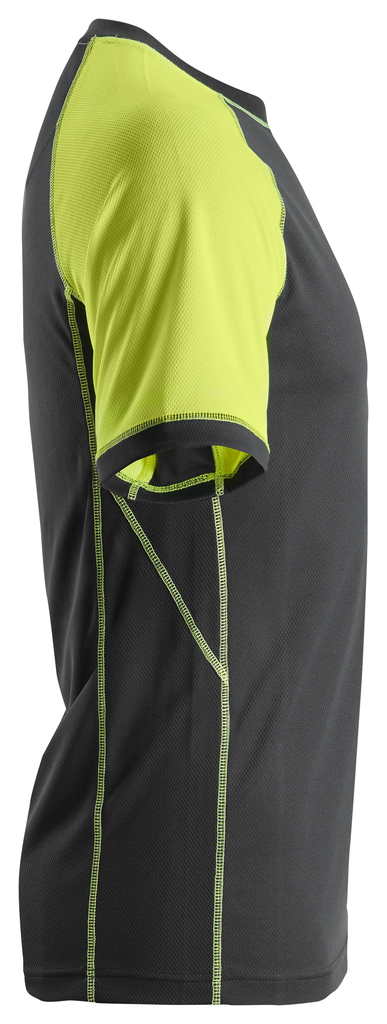 T-skjorte 2505 sor/gul xl snickers workwear null - XL - 3 - Miniatyr