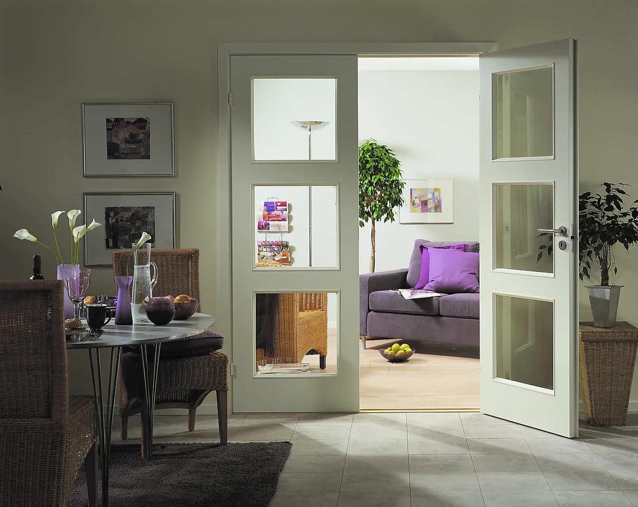 Easy gw3 9x21 hvit glassdør 4mm herdet glass null - null - 3 - Miniatyr