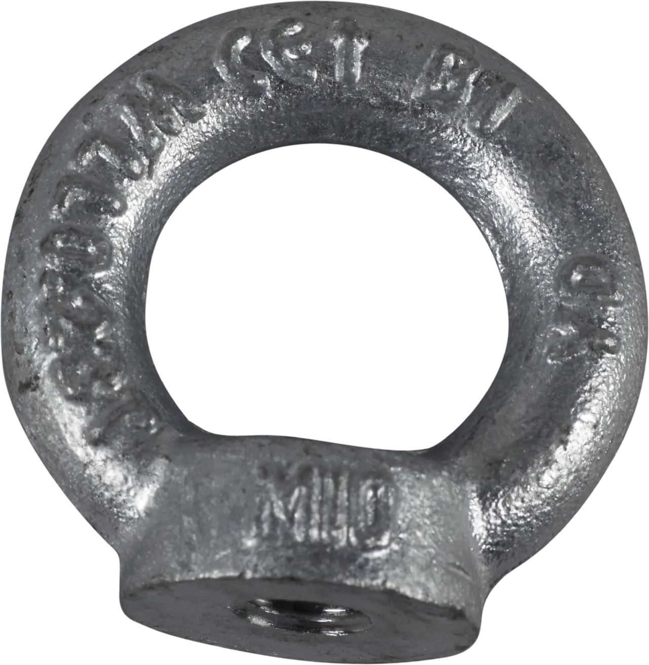 Ringmutter m10 din582 fzv a10gjenget hull