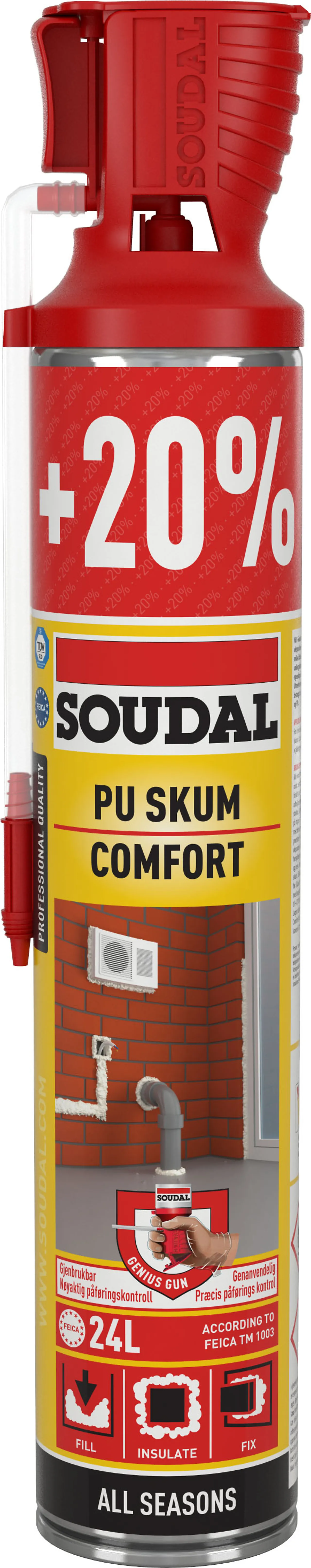 Fugeskum Comfort Genius Gun All Season 720ml