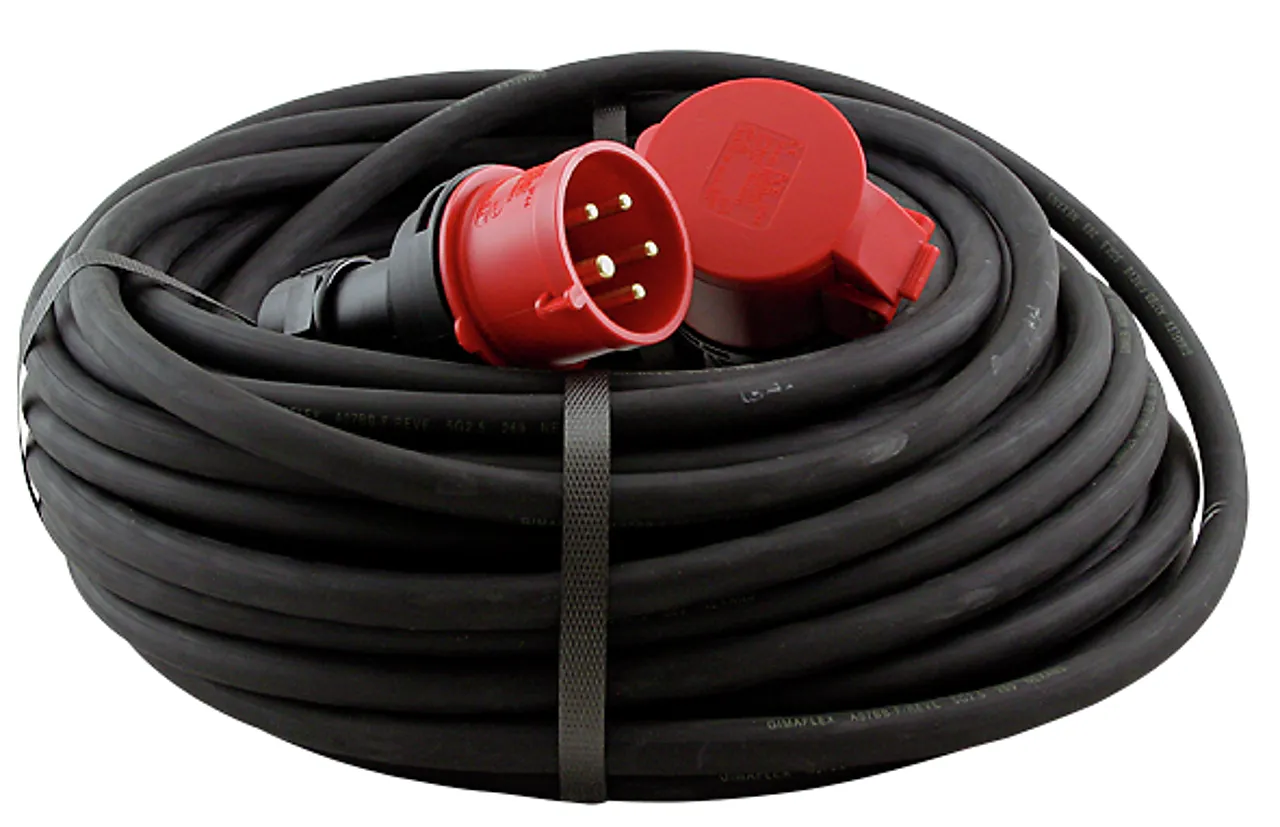 Motorkabel nmhvr 25 meter 16A 5G2,5mm