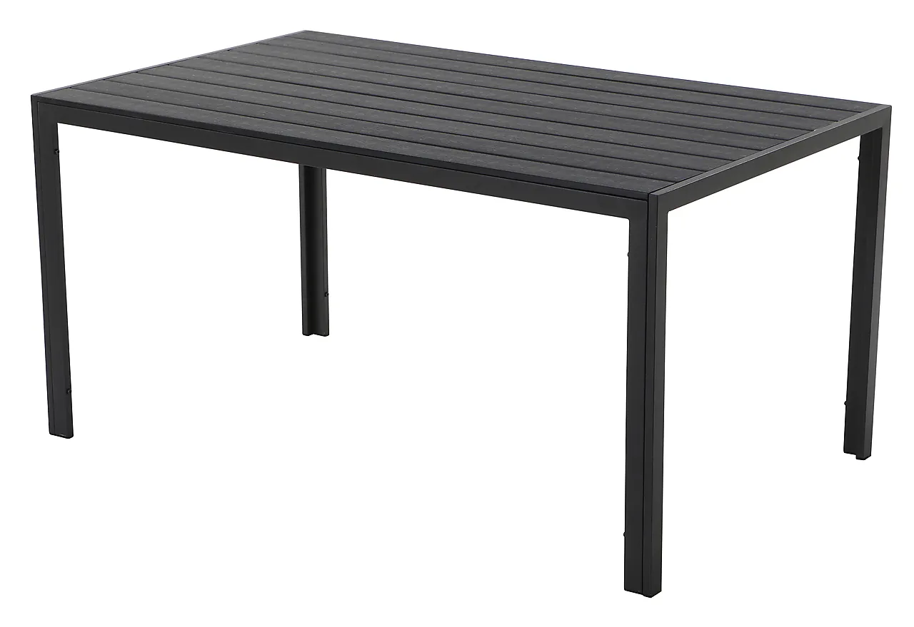 Hagebord 150x90cm sort