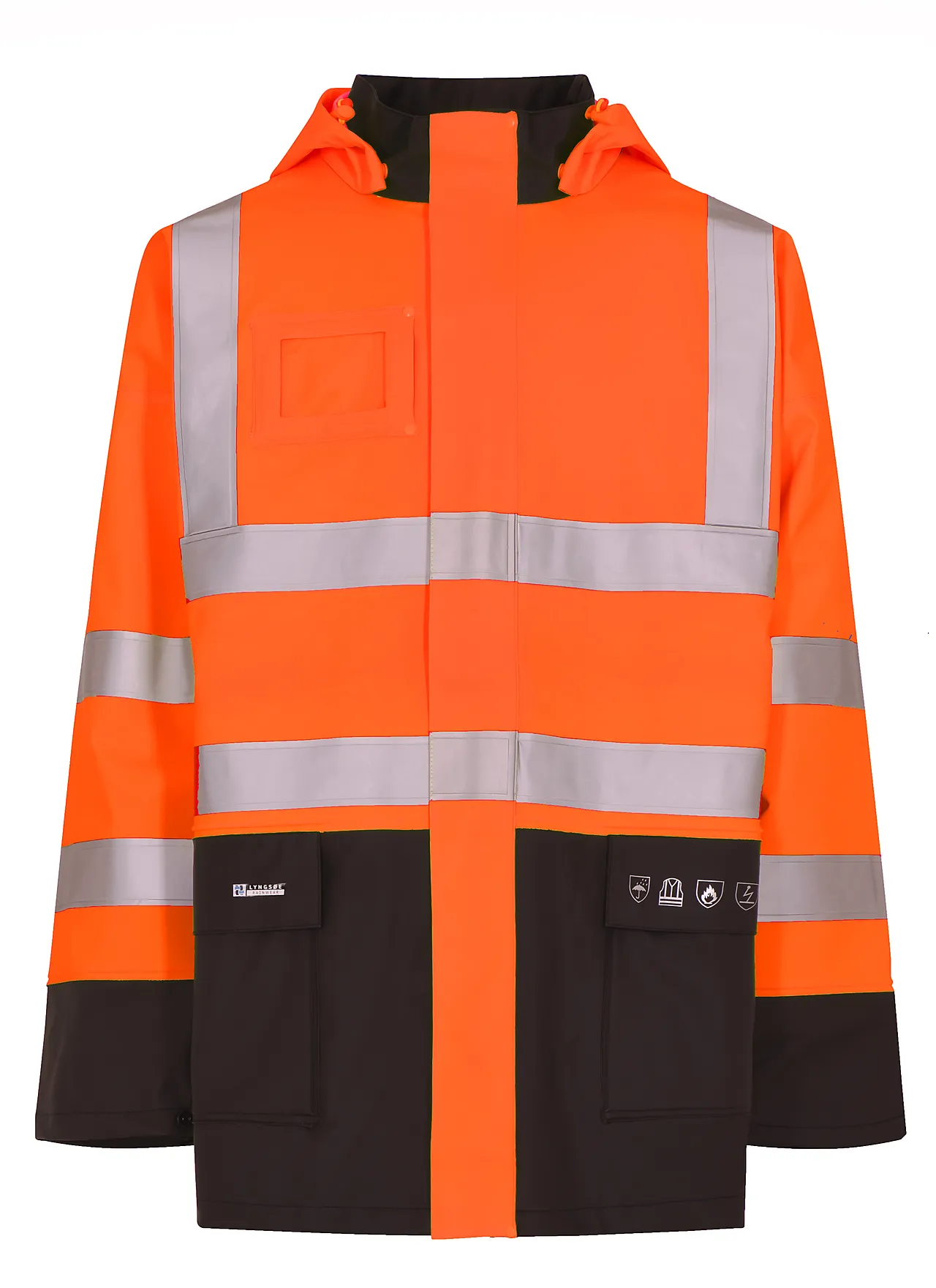 Regnjakke FR-LR6025 antiflame oransje størrelse S Regnjakke FR-LR6025 antiflame oransje størrelse S