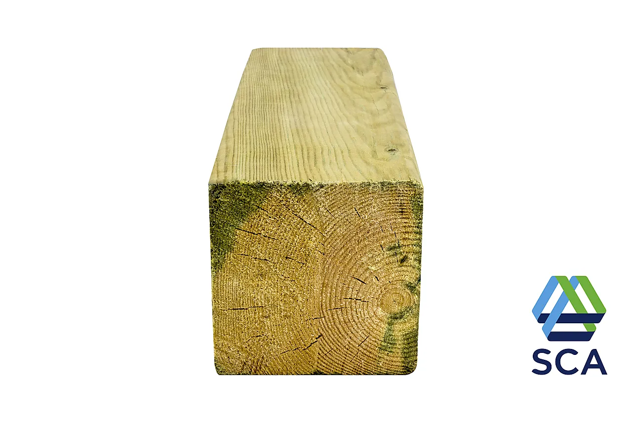 Furu 98x098 cu a-imp k-virke l4800 lengdepakke 4,8m Furu 98x098 cu a-imp k-virke l4800 lengdepakke 4,8m
