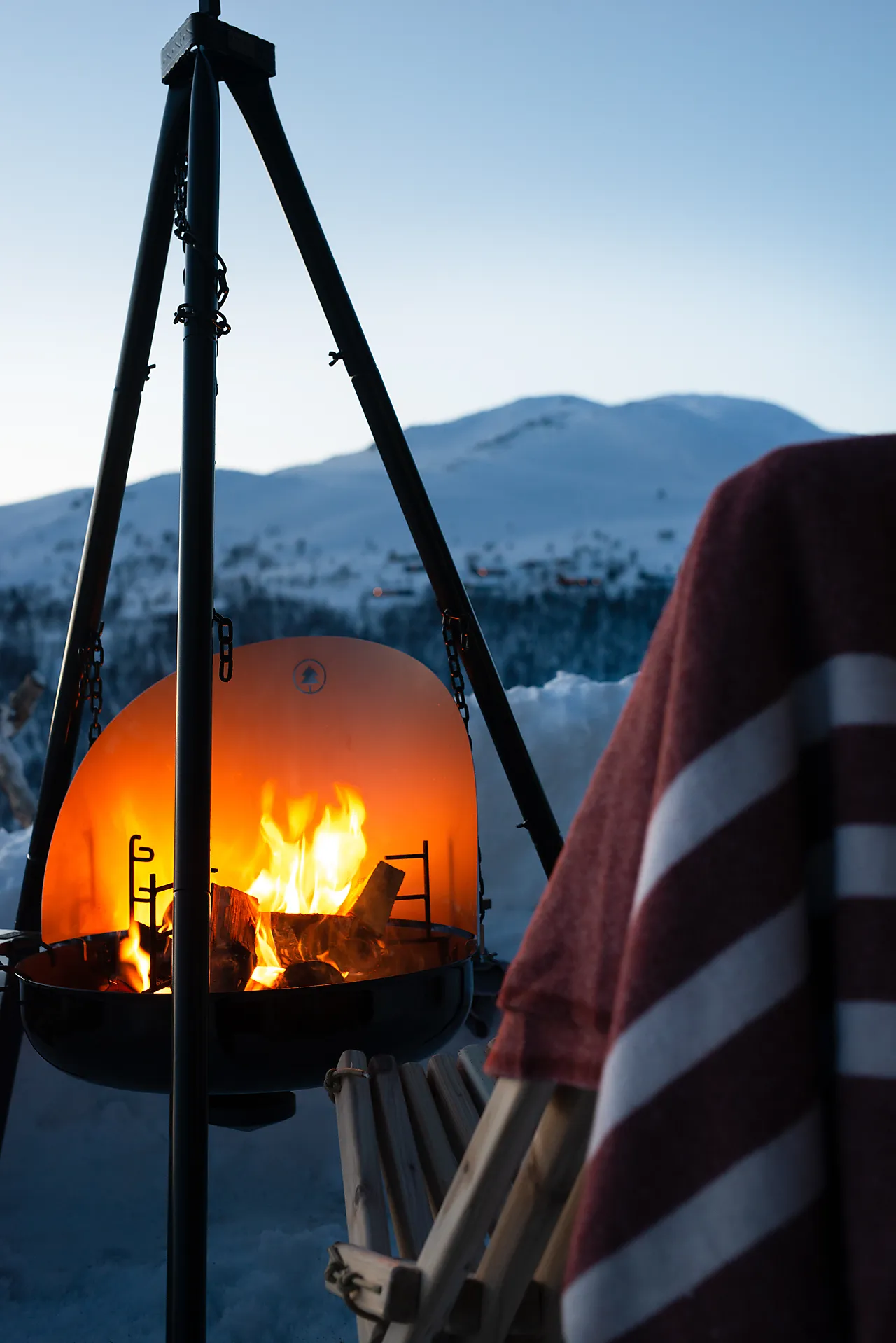 Vind- og varmeskjerm til bålpanne null - null - 2 - Miniatyr