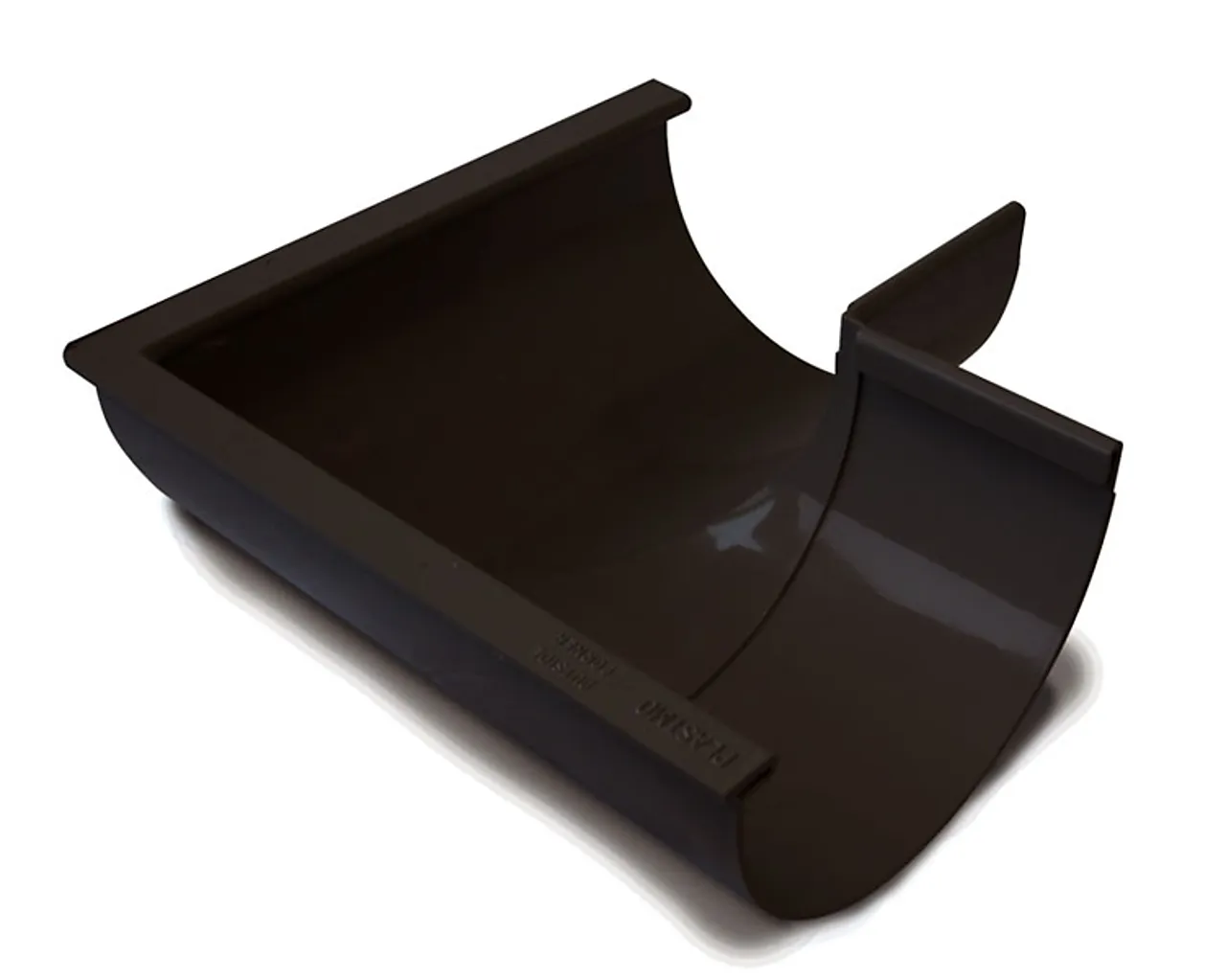 Vinkel 45gr utv 11 sort til plast takrenner