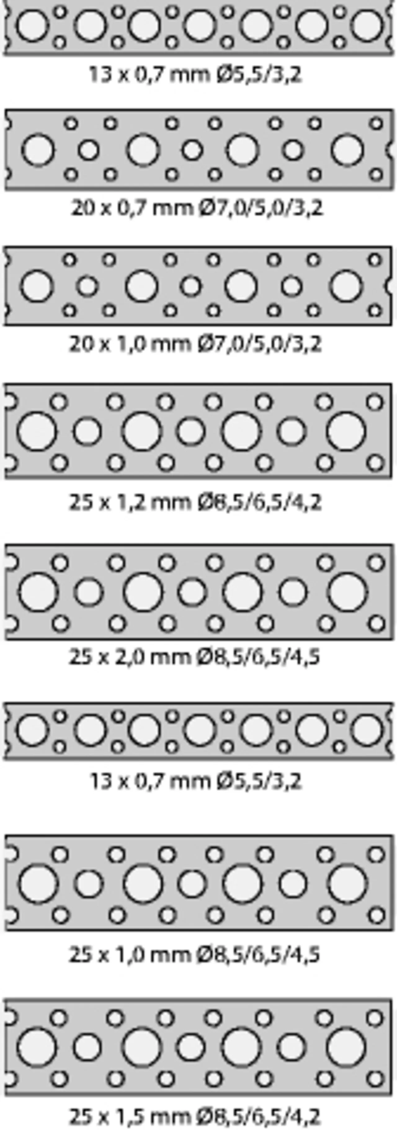 Hullbånd galvanisert 12 x 0,7 mm 10 meter null - null - 2 - Miniatyr