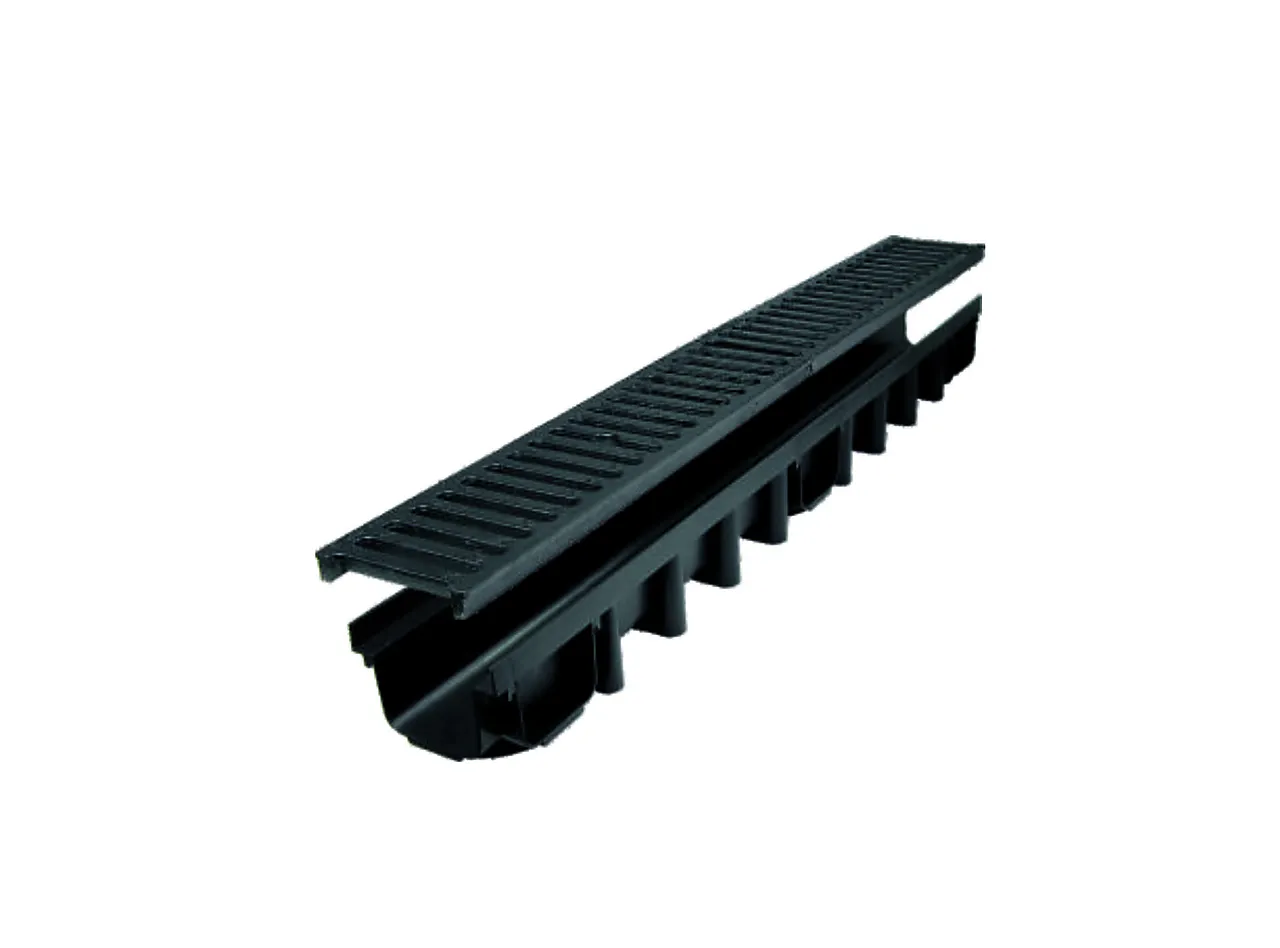 Drensrenne plast 1m kl.c jernrist 250kn tung trafikk 48stk/pall Drensrenne plast 1m kl.c jernrist 250kn tung trafikk 48stk/pall