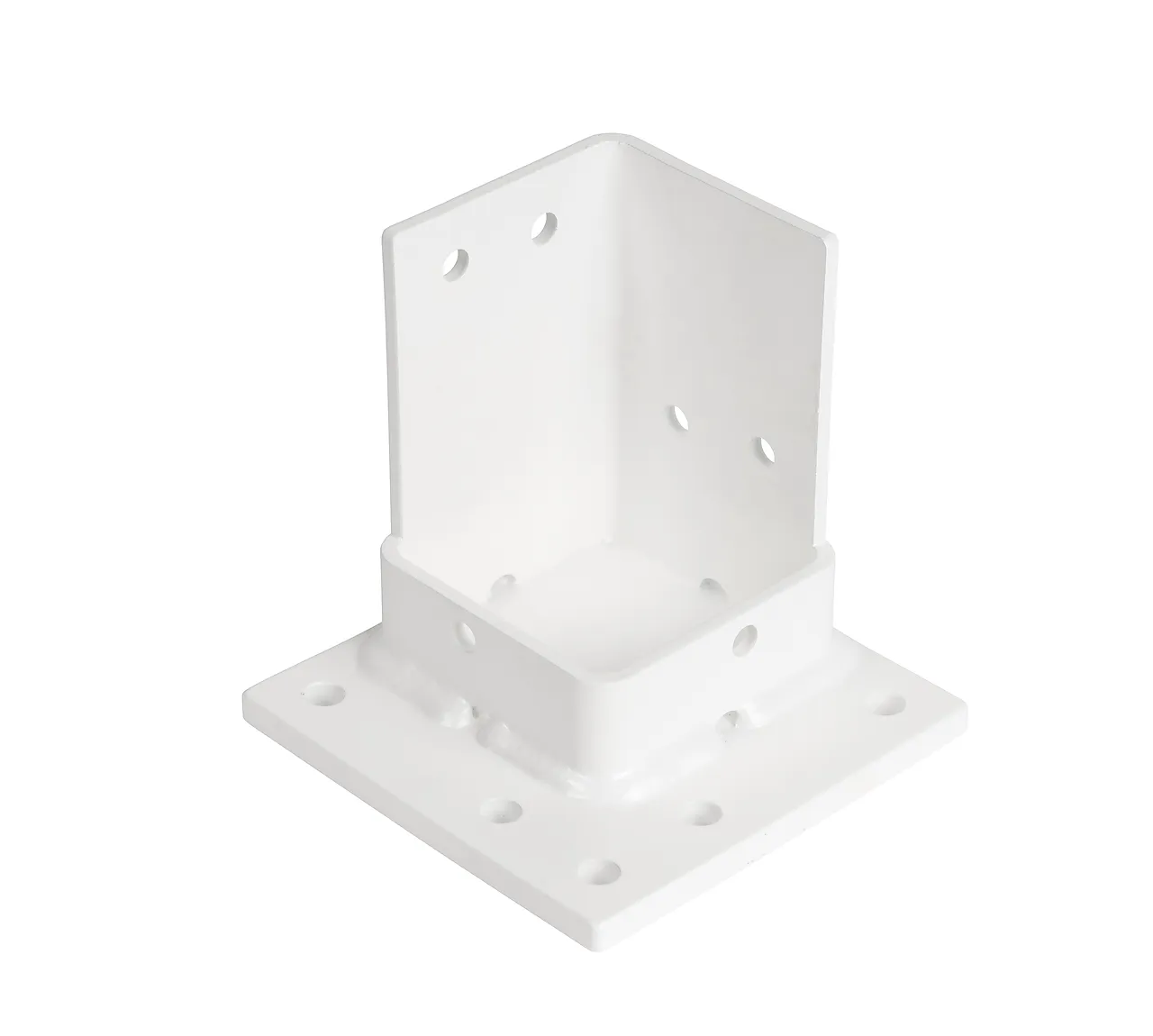 Stolpefot idyll hjørne/endegalvanisert og hvitlakkert