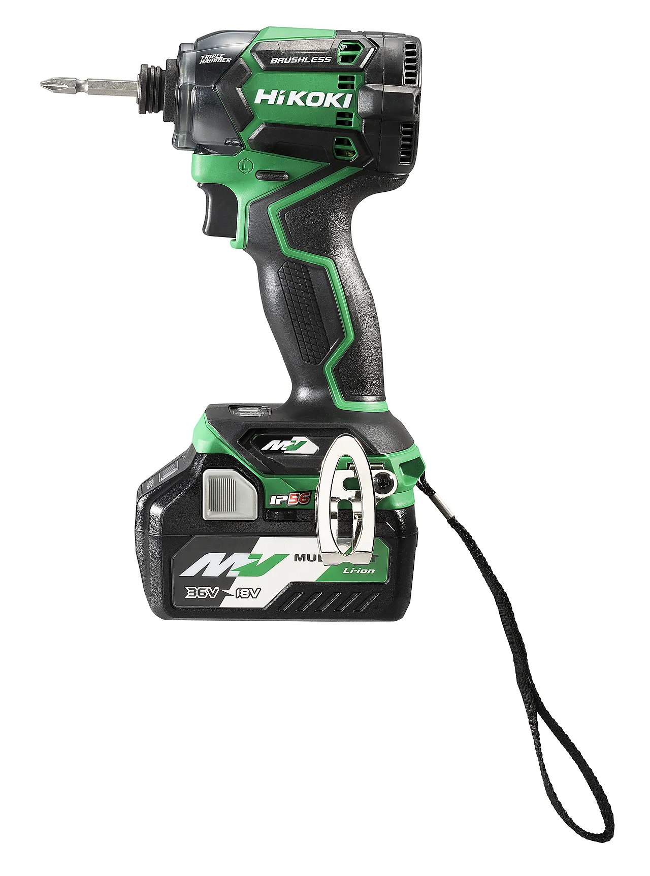 Slagskrutrekker wh36dc 2,5ah hsc hikoki 36v mv 2xbsl36a18/uc18ysl3