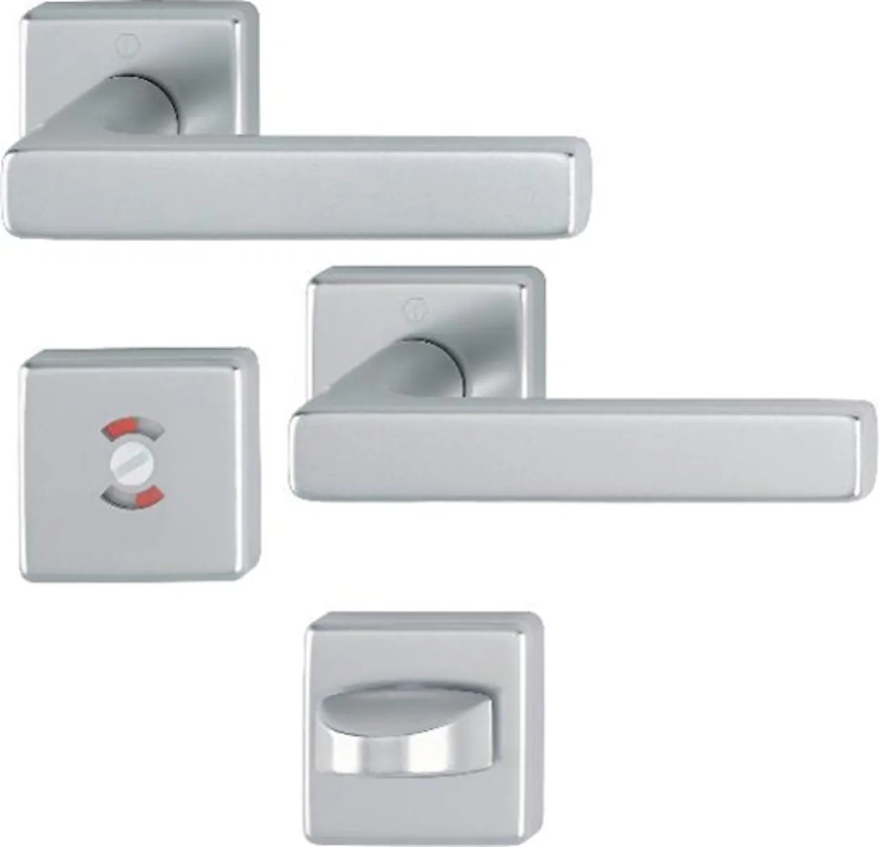 Dørhåndtak  wc dallas stainless Dørhåndtak  wc stål