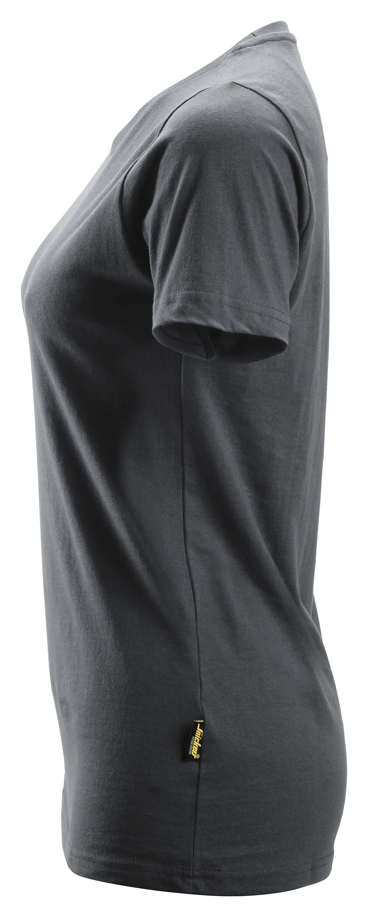 T-skjorte dame bomull mørk grå str M null - M - 3 - Miniatyr