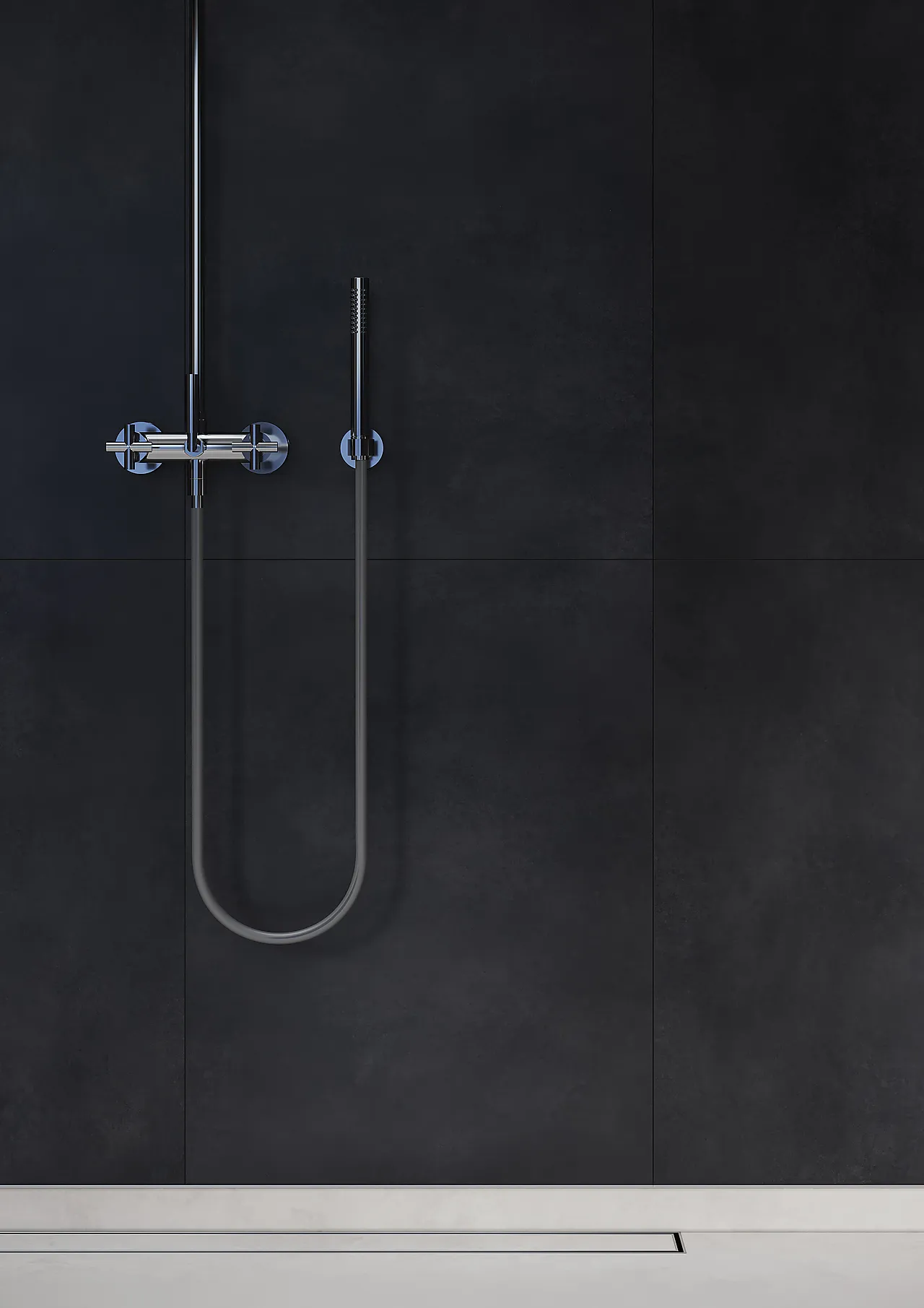 Baderomspanel 2127M6080 dark ash 10x620x2400 null - 10x620x2400 - 3 - Miniatyr