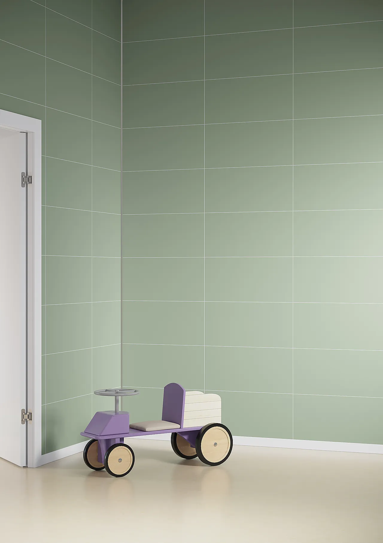 Fibo Baderomsplate 5206LM6030 olivegreen 60x30cm null - null - 2 - Miniatyr