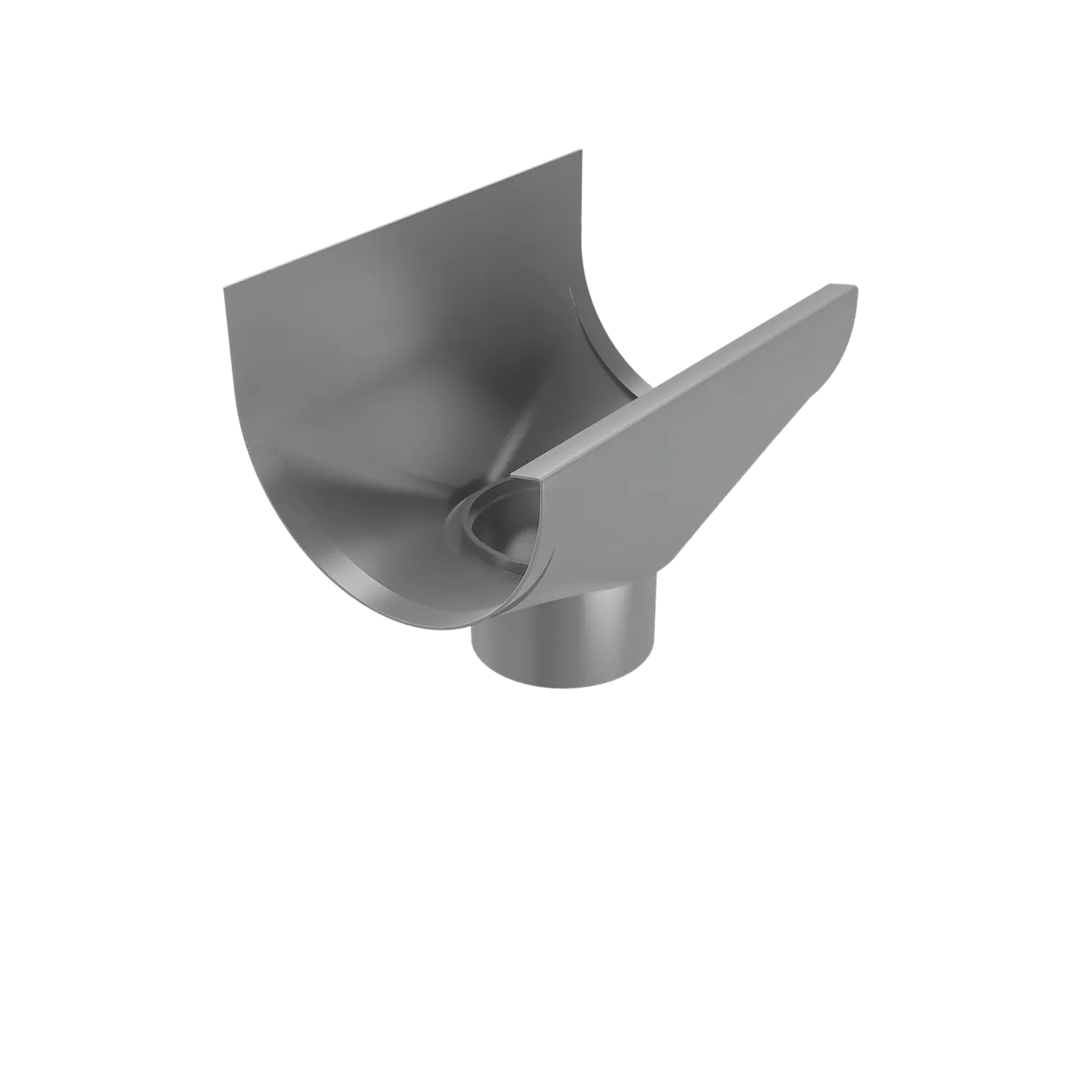 Trakt til takrenne 150 mm med rett tapp ubehandlet Trakt til takrenne 150 mm med rett tapp ubehandlet