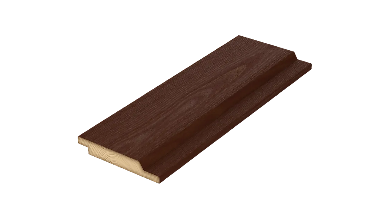 Marnar Bruk Royal furu 19x123 tjærebrun dobbelfalset ny type