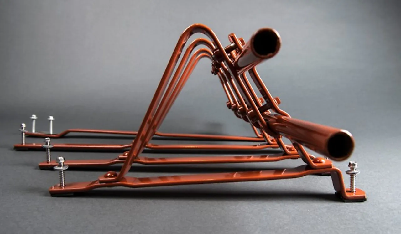 Snøfangerkonsoll takstein teglrød tb snøfangersystem null - null - 2 - Miniatyr