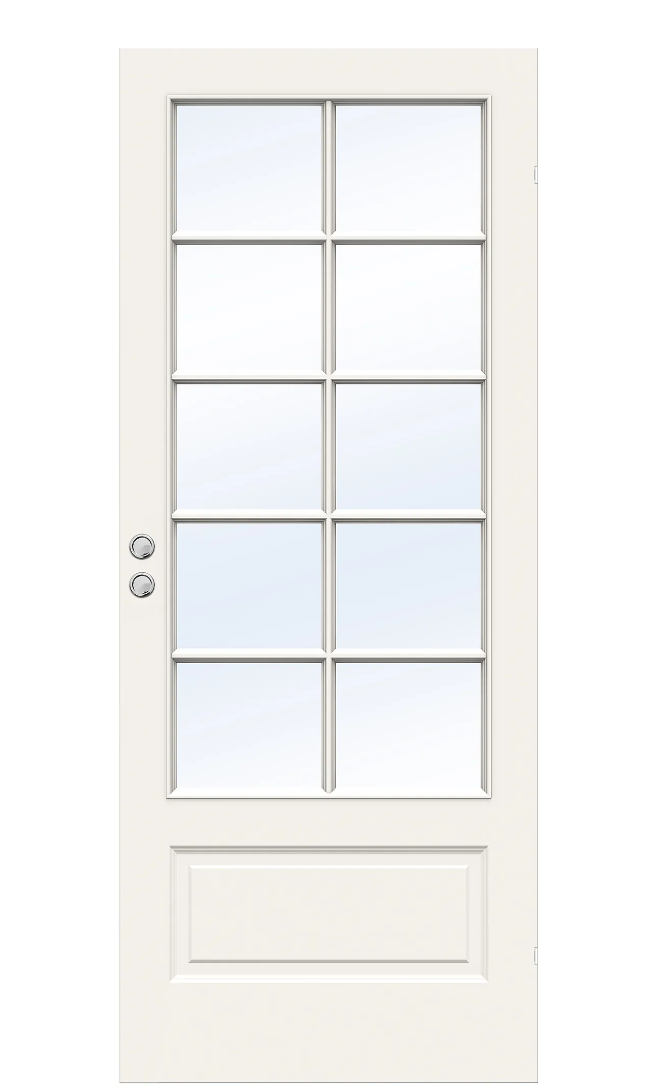 Dør sd style sp10 9x21 hvit skyvedør klart glass