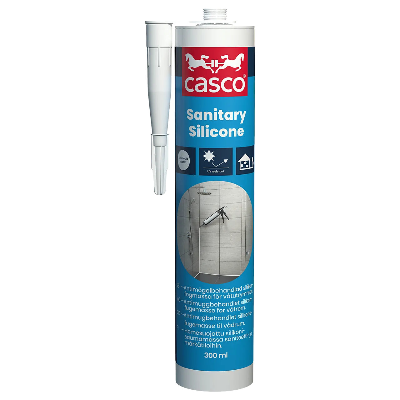 Silikon bad grå 300 ml
